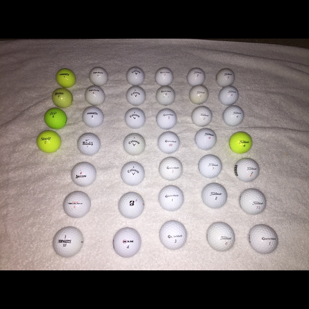 AAAA titleist, calloway, Taylor made 40 golf balls
